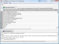 A screenshot of the program Internet Data Extractor 1.0