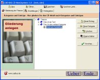 A screenshot of the program CD-Menusystem 1.1